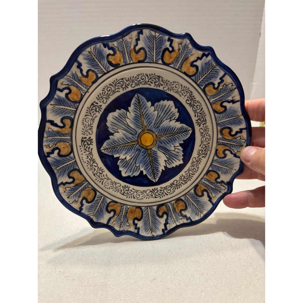 7.5" vintage L. Godinger & Co Floral Plate